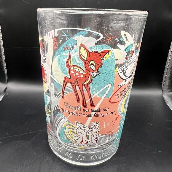 Mcdonalds Disney Glass Vintage 100 Years Mickey Mouse and Friends 16 Oz 2001 - Picture 2 of 10